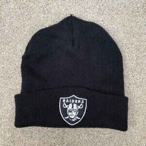 TEAM NFL Las Vegas Raiders Beanie Hat Men's Black NFL Cuffed One Size